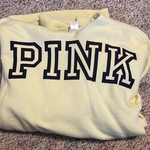 Pink v neck hoodie